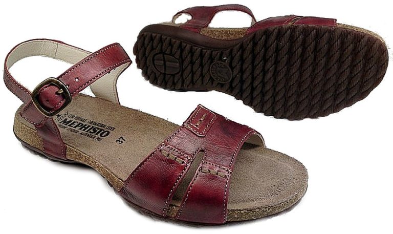 Mephisto BYLBA rood lederen dames sandal